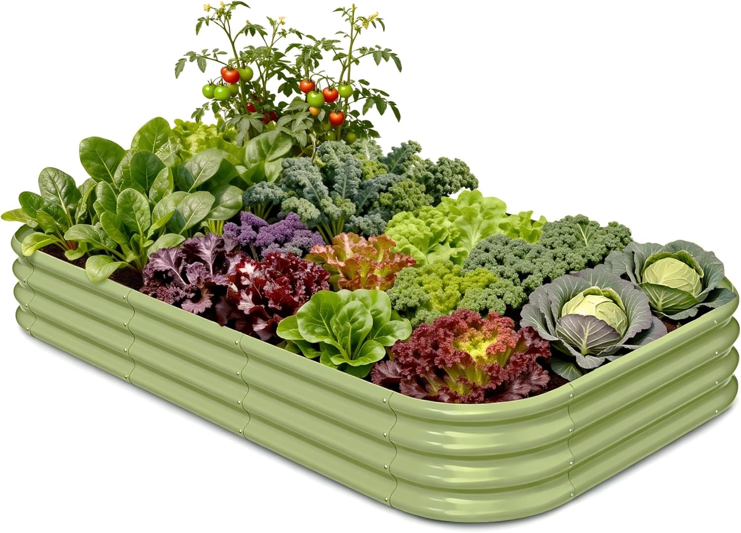 Raised Garden Bed - Verzinktes Hochbeet 8x4x1 ft, 30 cm