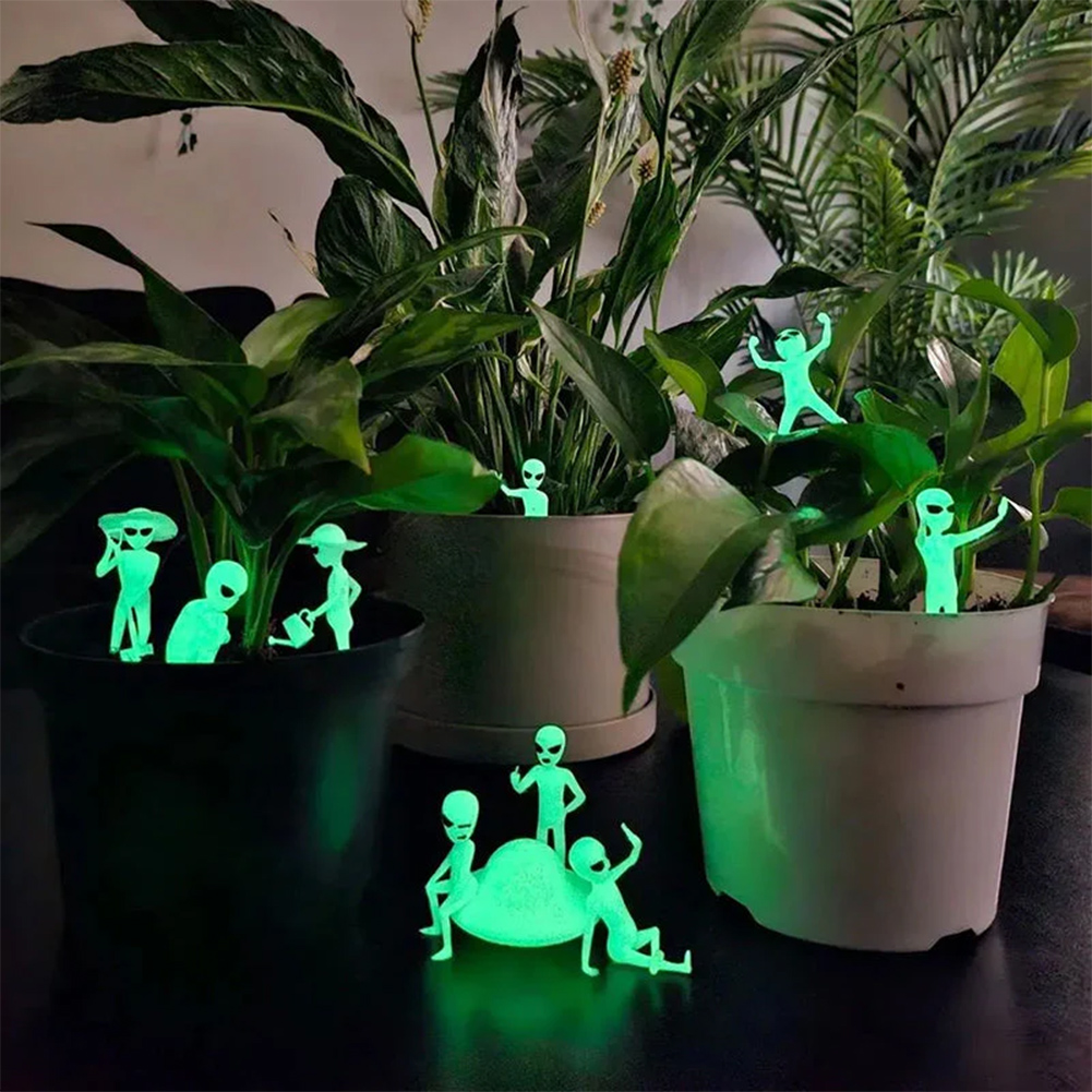 Indoor Herb Garden - Schöne leuchtende Alien-Figur als Deko-Accessoire für
