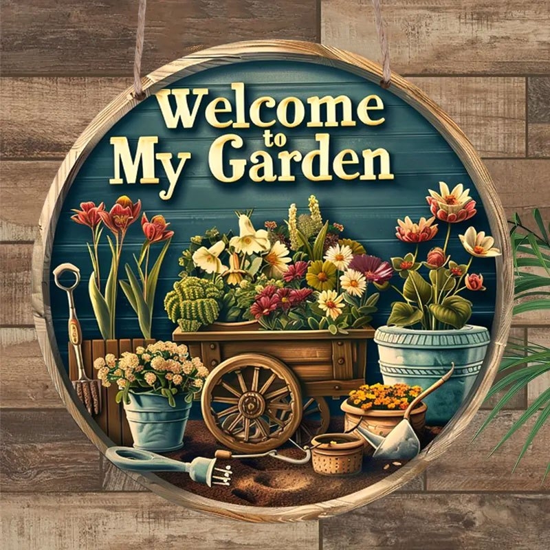 Indoor Herb Garden - 1 Stück 2D „Welcome to My