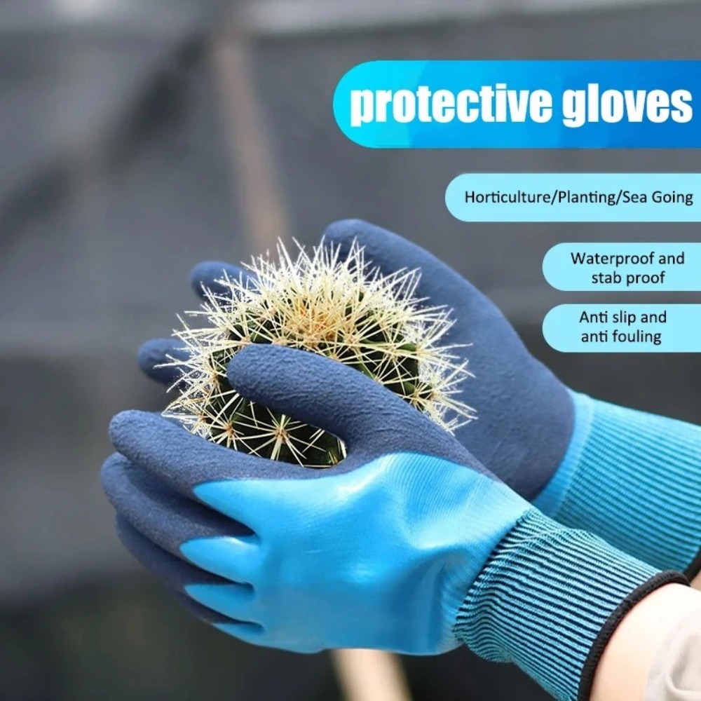 Garden Gloves - Stichfeste Wasserdichte Gartenhandschuhe für Rosenpflanzung, Unkrautjäten,