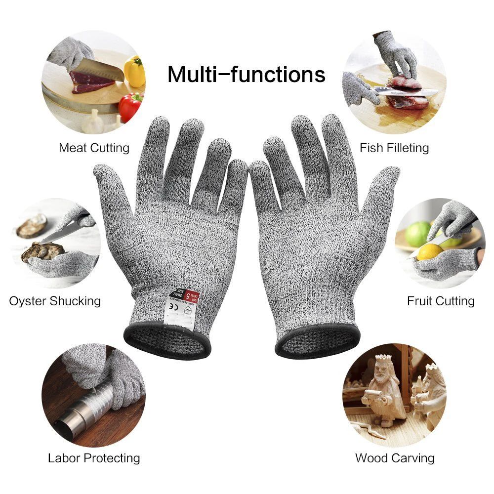Garden Gloves - Level 5 HPPE Schnittschutzhandschuhe für Bauarbeiten,