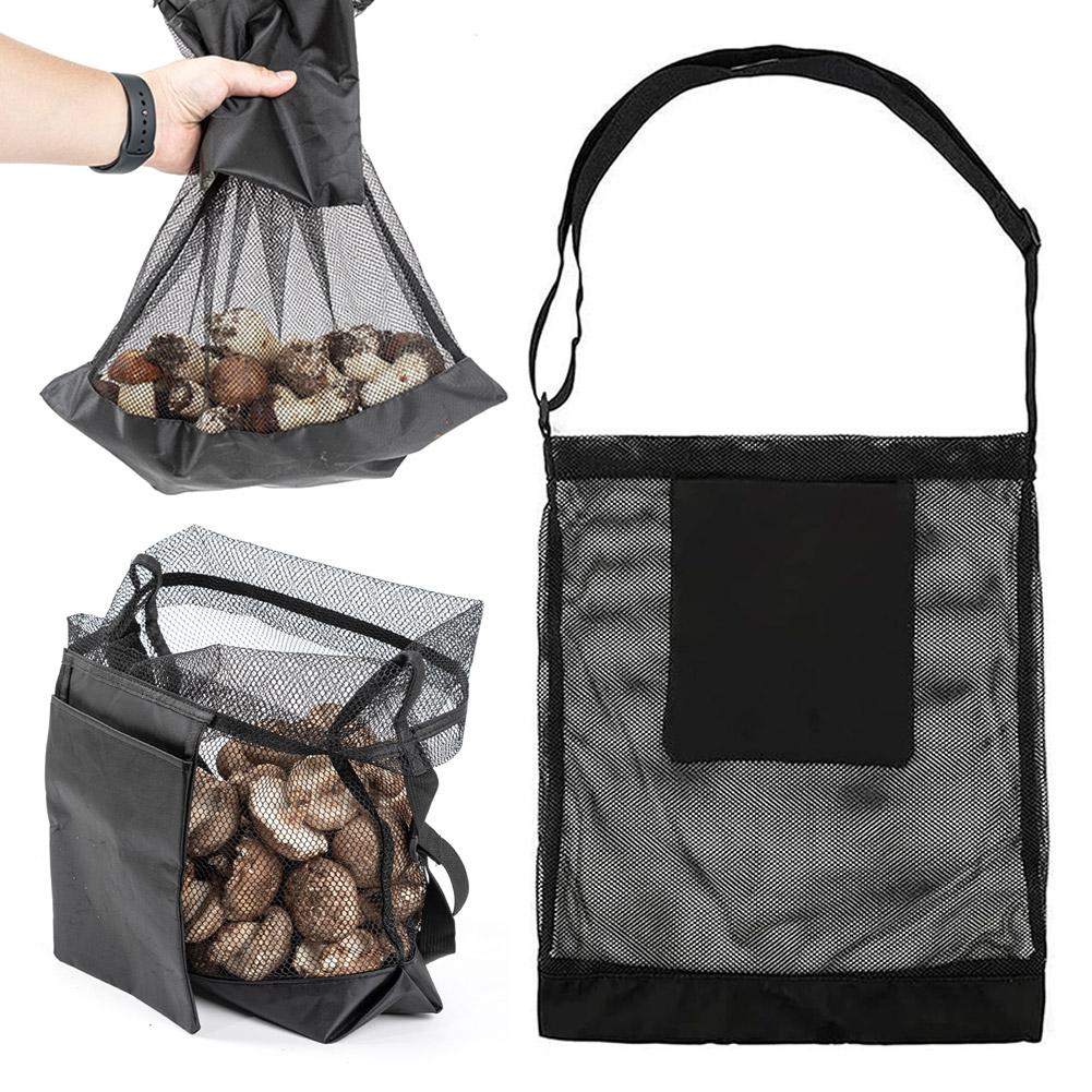 Grow Bag - Atmungsaktiver Mesh-Erntesack, Verstellbare Garten-Erntetasche für Pilz-/Obst-/Gemüse-Ernte