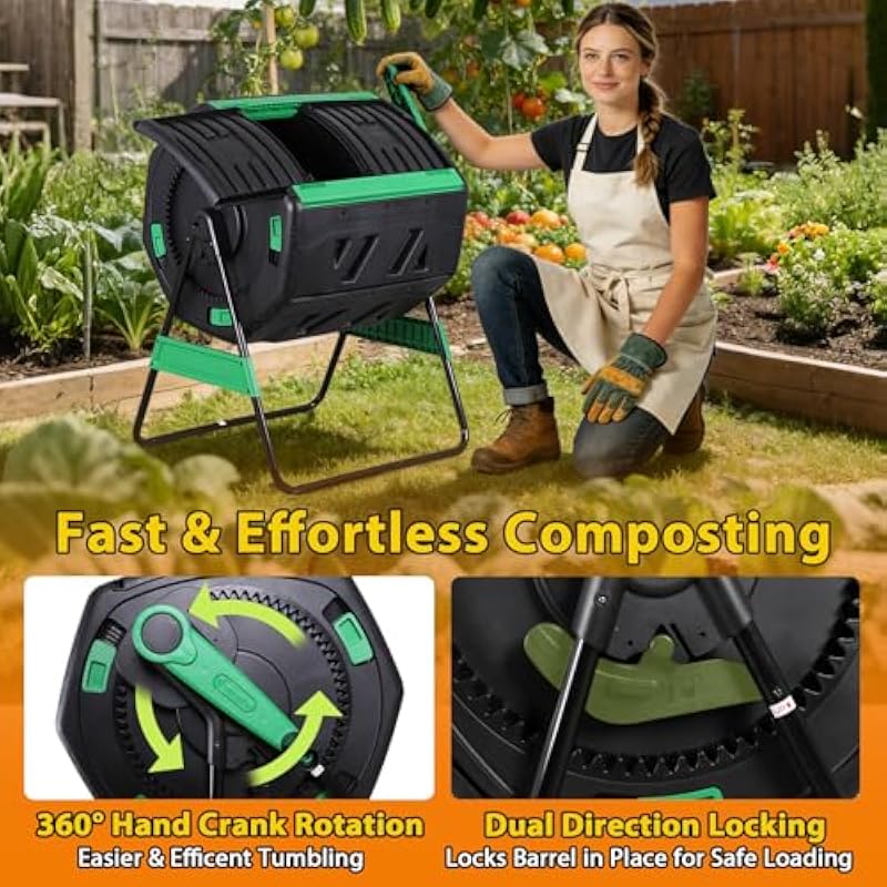 53-Gallonen-Doppelschicht-Komp – Compost Bin Bewertung und Preis