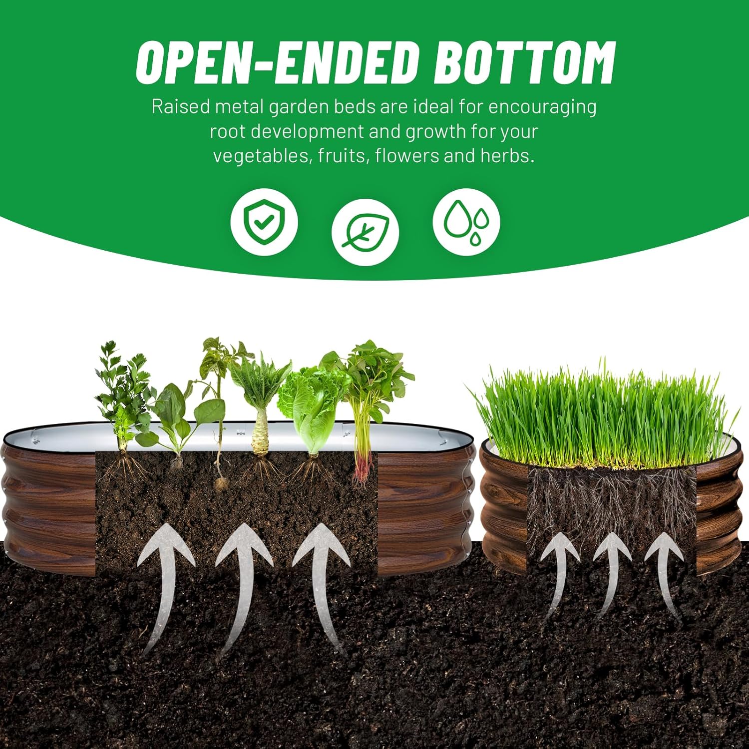 3er-Pack Verzinktes Stahl-Hoch – Raised Garden Bed Bewertung und Preis