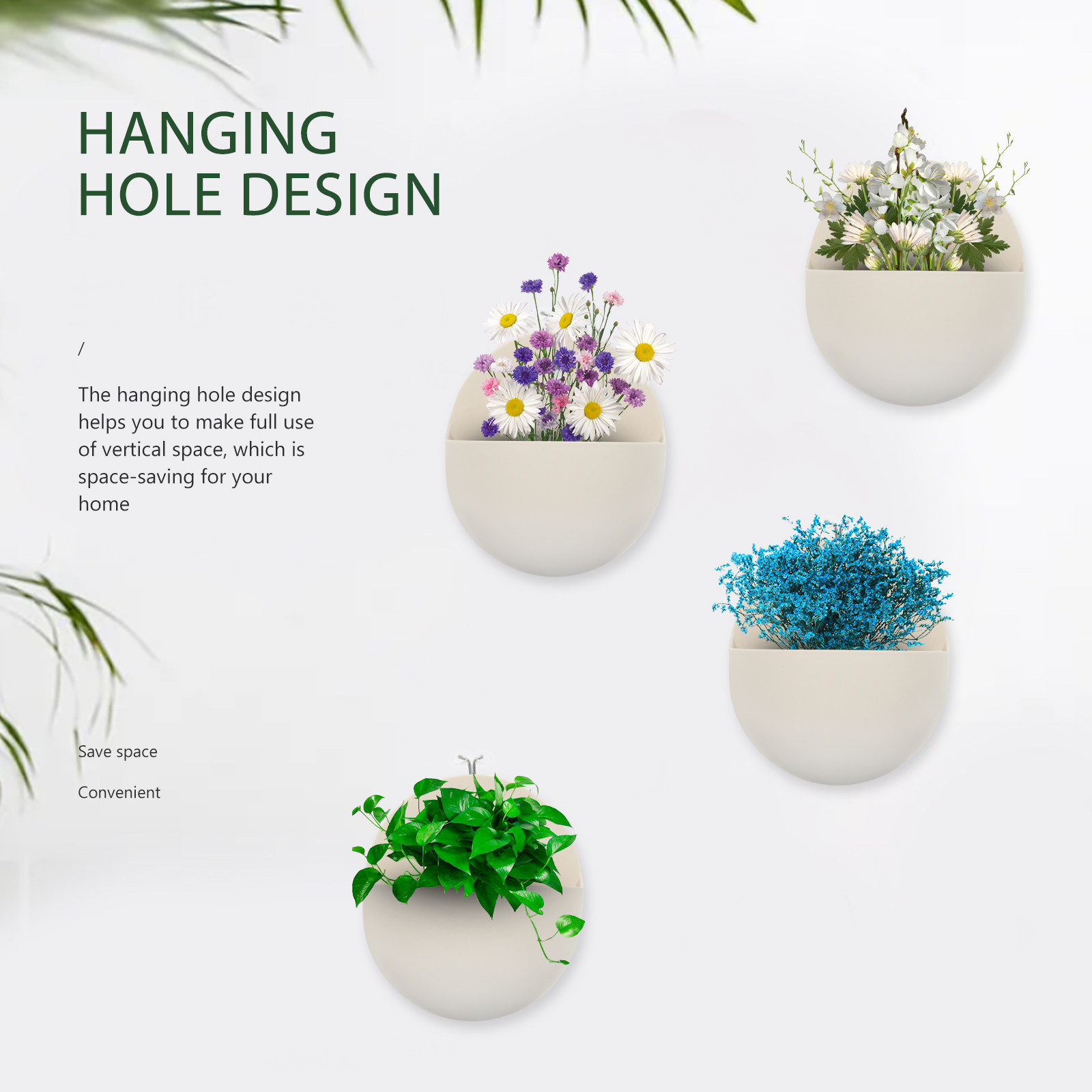 4 Stück Balkon-Blumentöpfe, Ku – Vertical Planter Bewertung und Preis